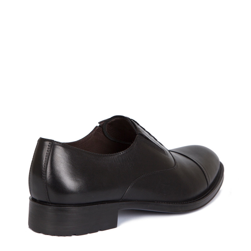 Oxford Shoes in Black Leather | TJ COLLECTION